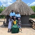 Catherine Jokudu and her children